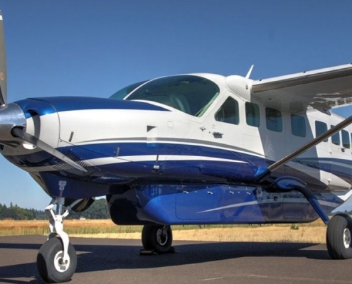 For our last minute fly-in Safaris from Zanzibar we often use Cessna Grand Caravan airplanes