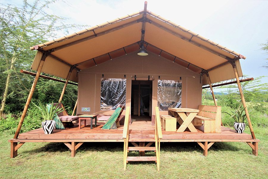 One of the ensuite Safari Comfort Tents in Africa Safari Lake Manyara Lodge