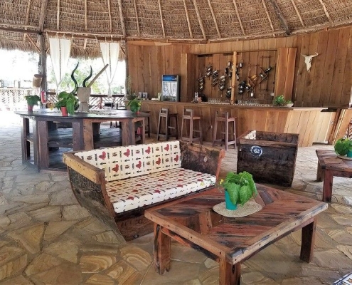 The Bar / Lounge area of Africa Safari Selous Lodge
