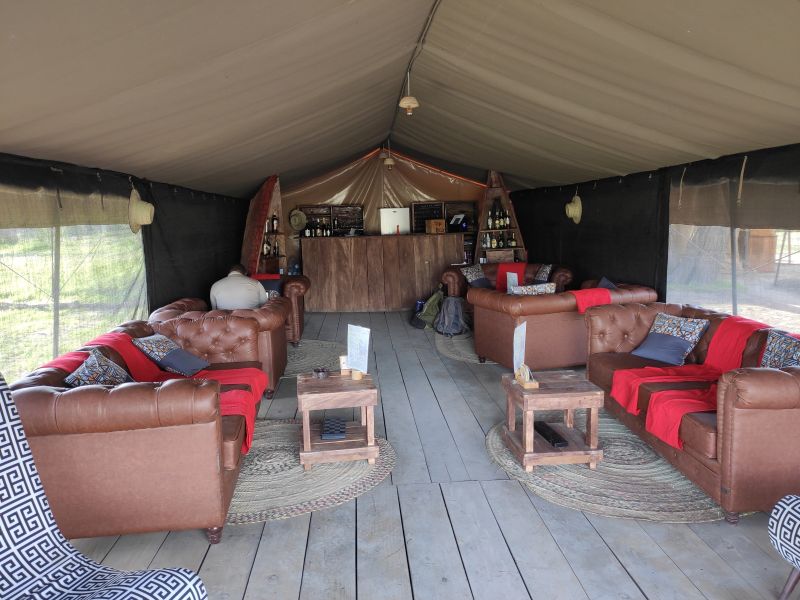 The lounge / bar tent of the Africa Safari South Serengeti Lodge